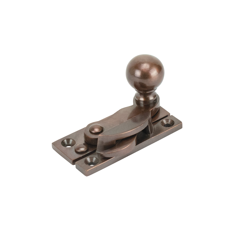 Sash Heritage Claw Fastener with Ball Knob (Non-Locking) - Bronze